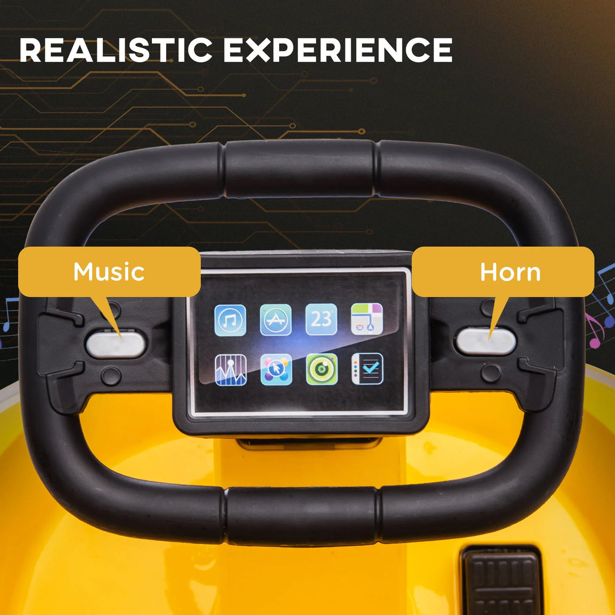 Toddler 6V Electric Ride-On Bumper Car With LED Lights - Omega Lifestyles