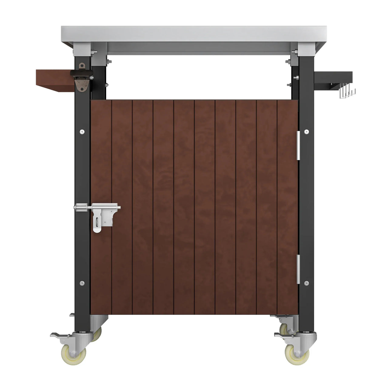 Outdoor Grill Cart Stainless Steel Top With Storage - Omega Lifestyles