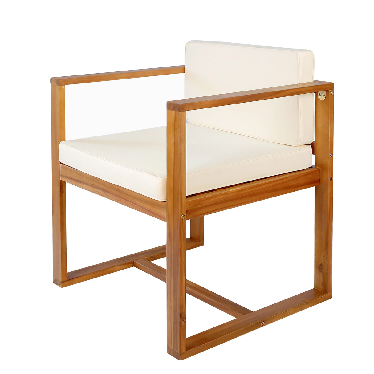 Acacia Wood Patio Dining Table And Chairs Set Of 5 - Omega Lifestyles