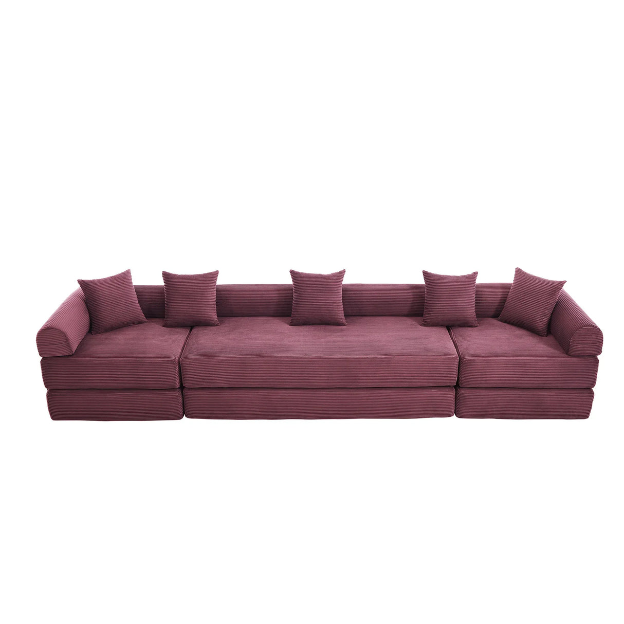 Convertible Corduroy Folding Memory Foam Sofa Bed - Omega Lifestyles