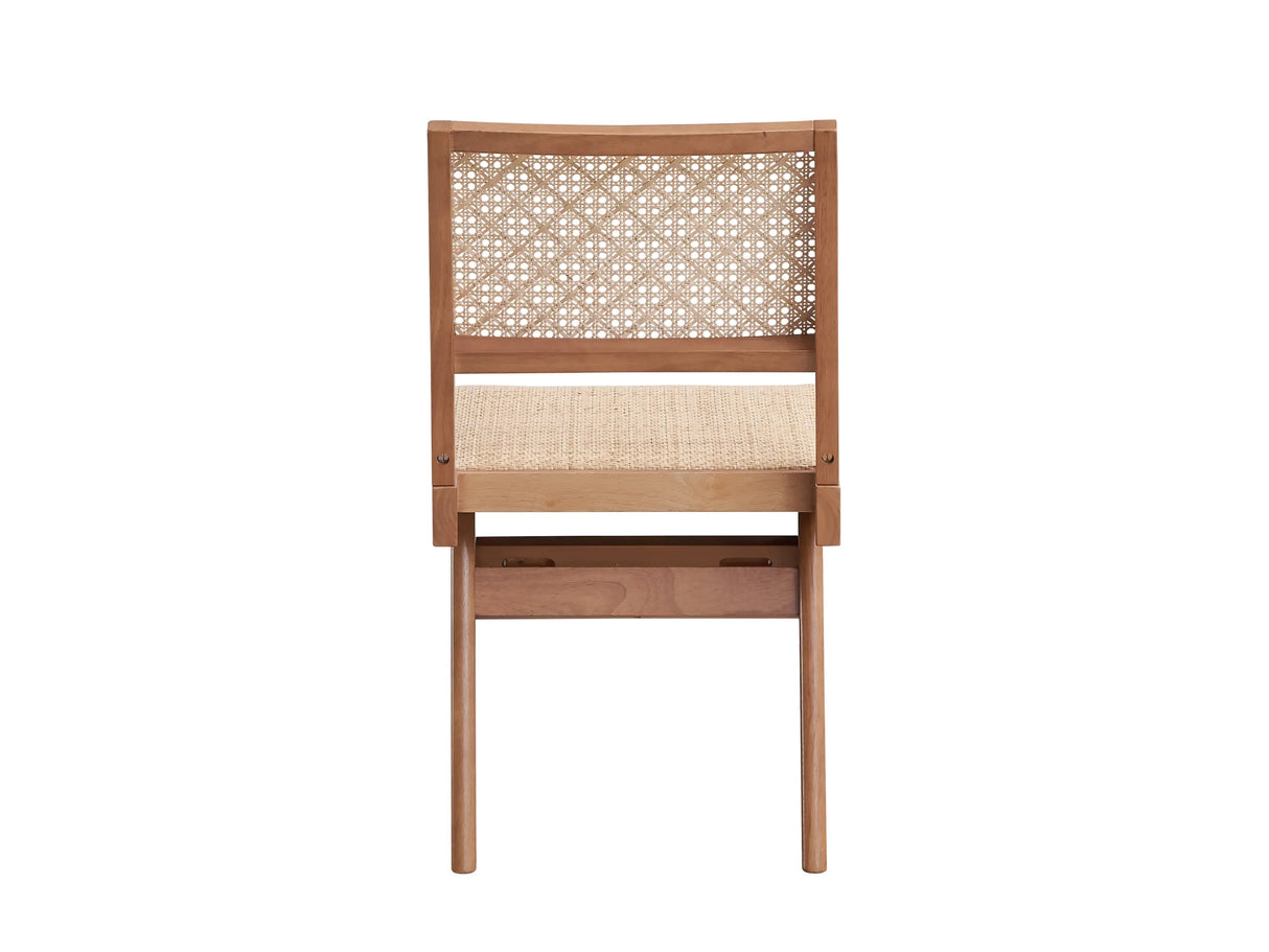 Set Of 2 Natural Rattan Patio Side Chairs - Omega Lifestyles