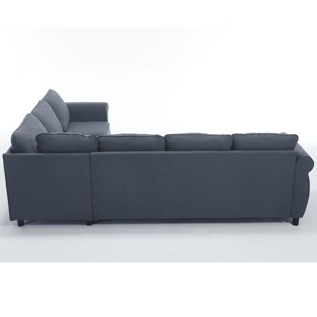 6-Seater Medium-Soft L-Shaped Pull-Out Sleeper Sofa - Omega Lifestyles