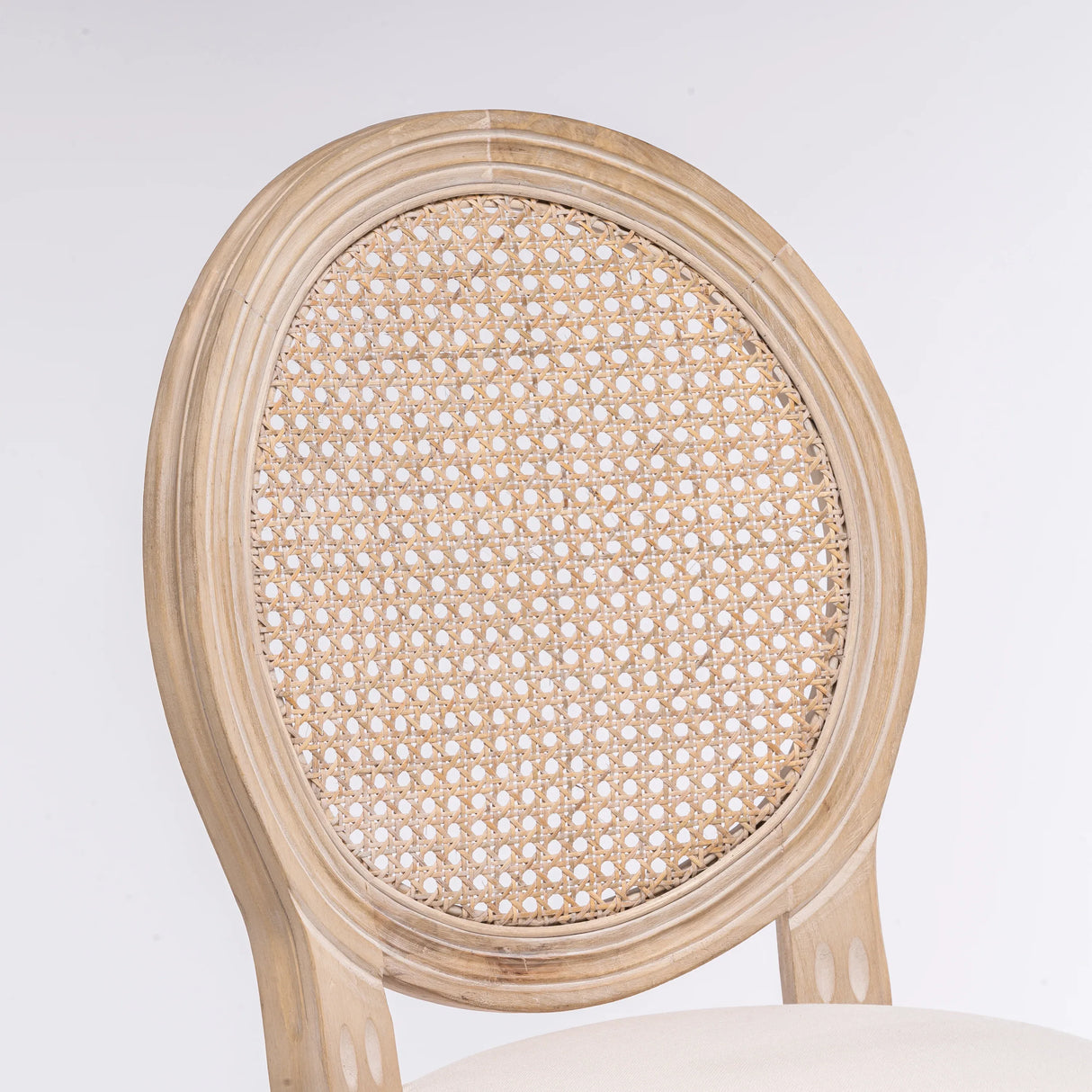 Set Of 2 French Country Solid Wood Upholstered Barstools - Omega Lifestyles