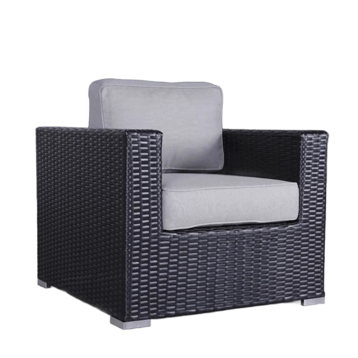 Modern Weather-Resistant Wicker Patio Chair With Cushions - Omega Lifestyles