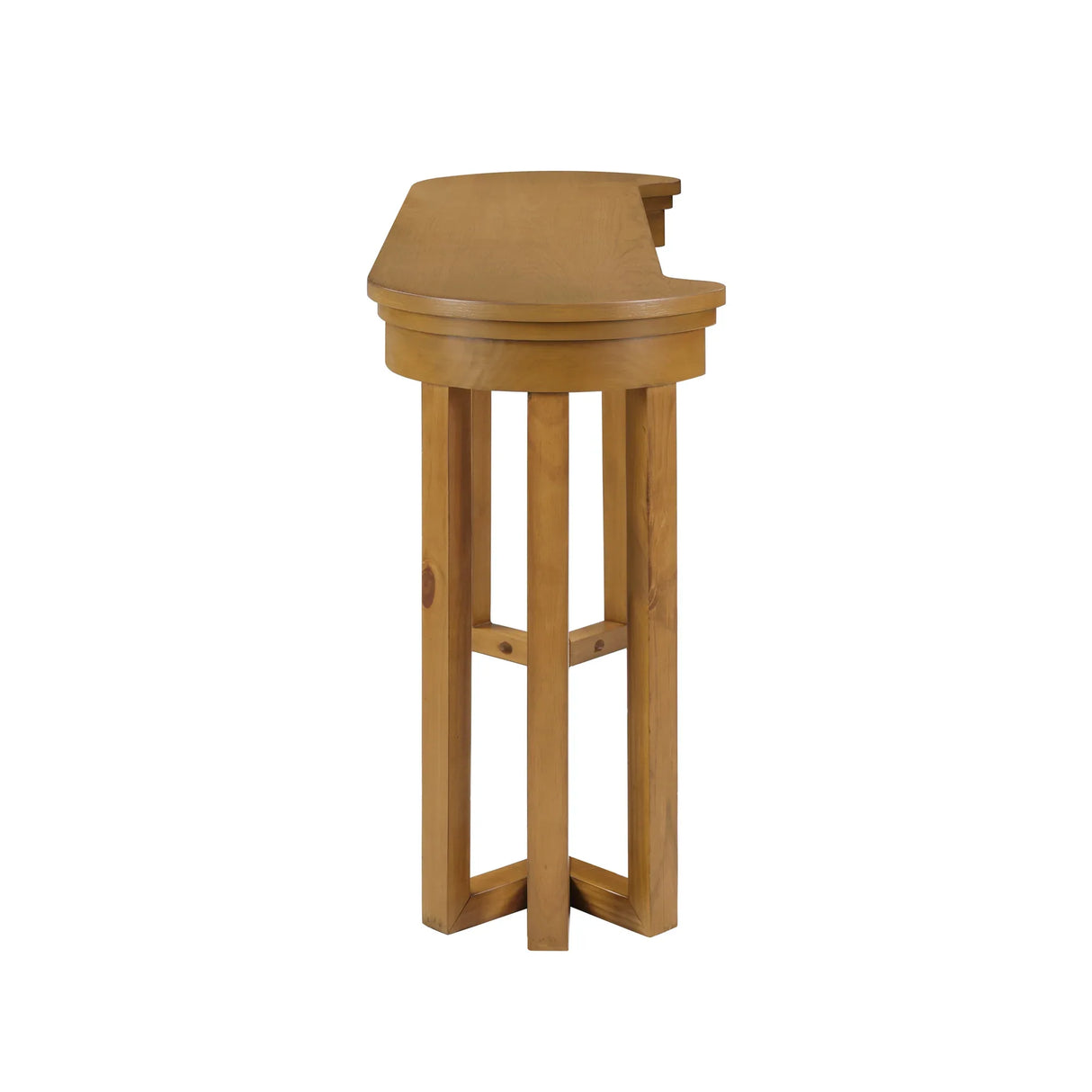 4-Piece Solid Wood Bar Table Set With Padded Stools - Omega Lifestyles