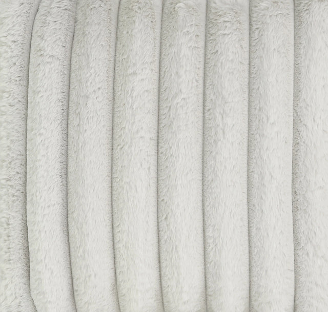 Memory Foam Plush Minky Grey Polyester Lounger 40-Inch - Omega Lifestyles