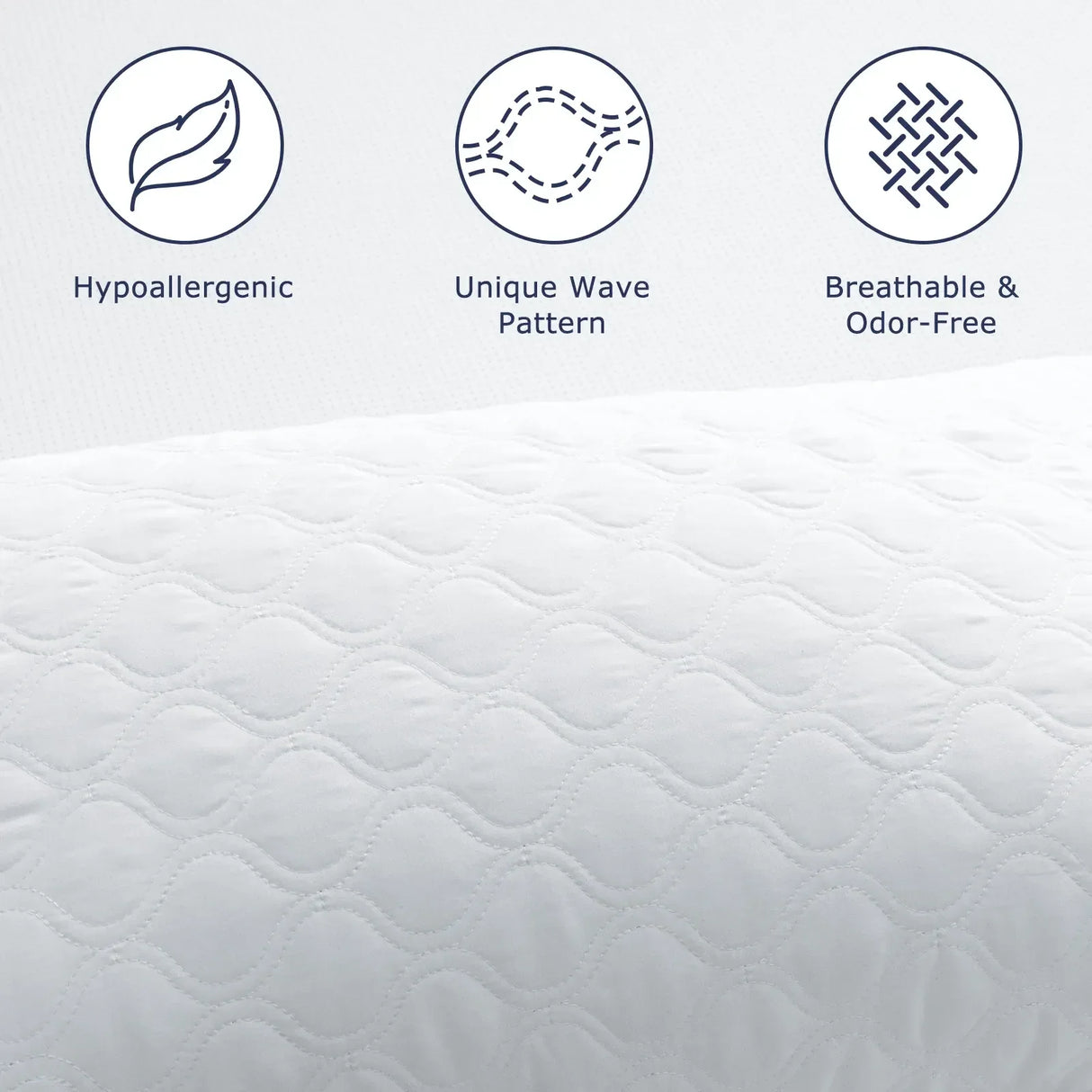 Set Of 2 Soft Polyester Fiber Neck Support Pillows - Omega Lifestyles