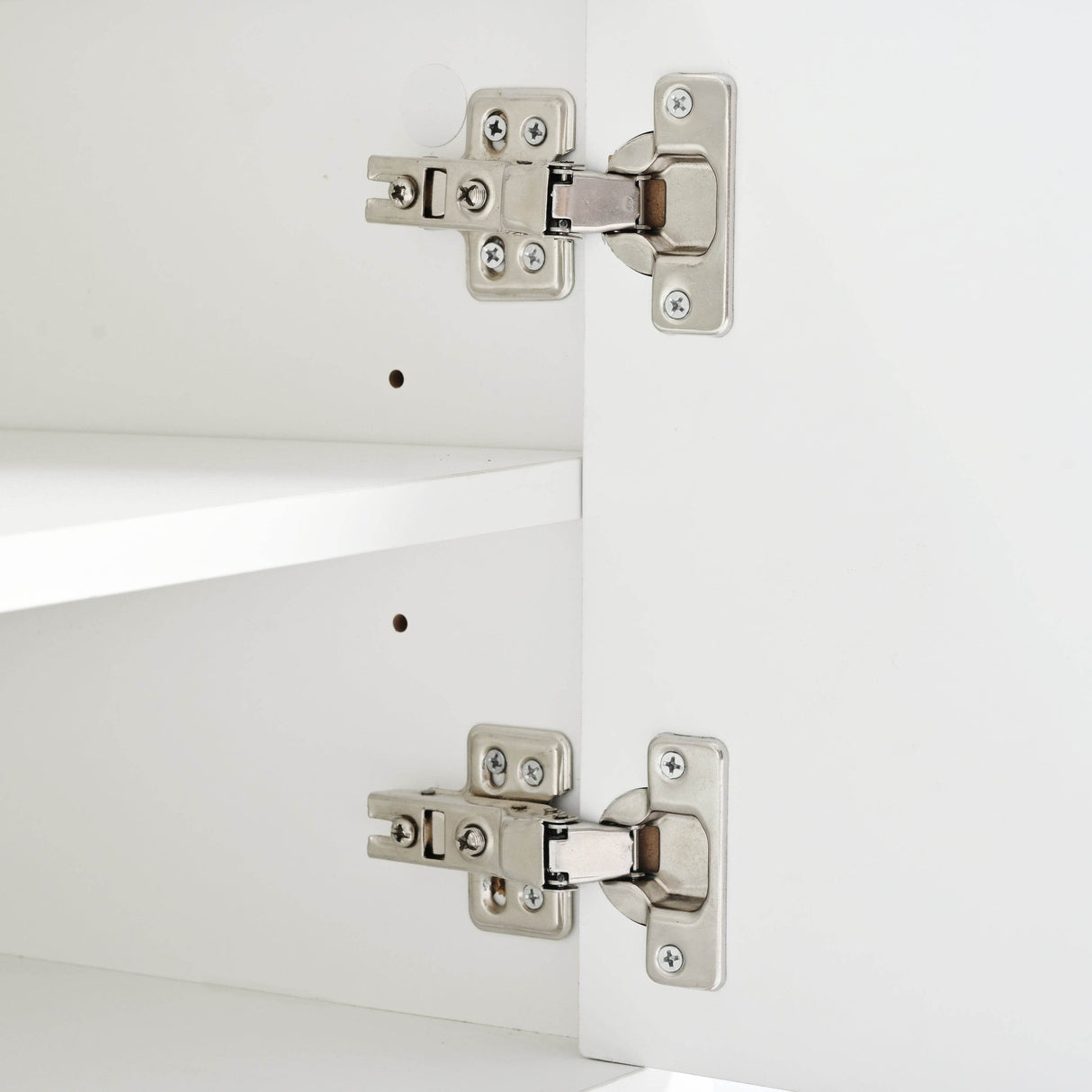 Modern White Gold Metal Legs TV Stand With Cabinets - Sleep Galleria