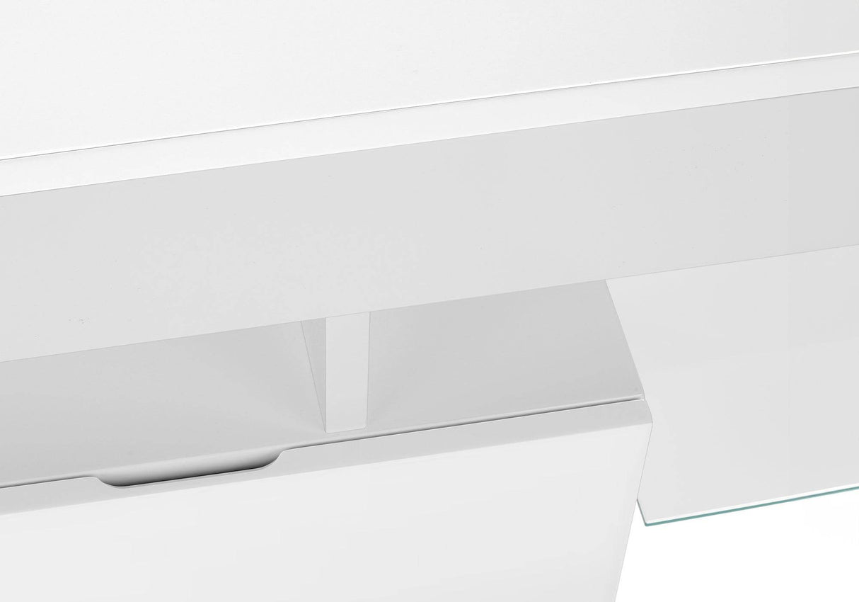 Modern Glossy White MDF TV Stand Console - Sleep Galleria