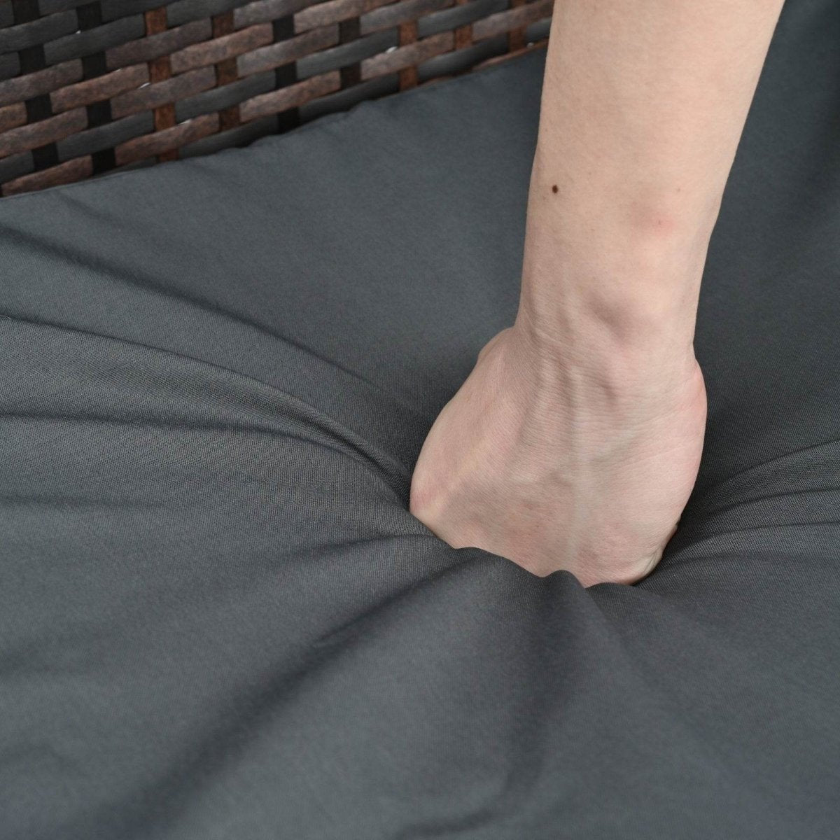 5-Piece Brown PE Rattan Outdoor Patio Furniture Set - Sleep Galleria