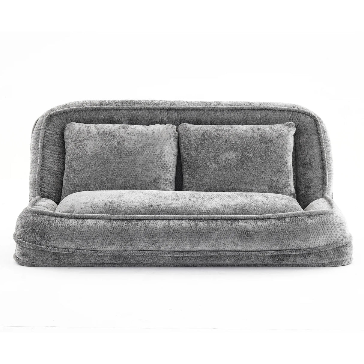 Medium-Soft Adjustable Loveseat Lazy Sofa With Chenille Upholstery - Omega Lifestyles