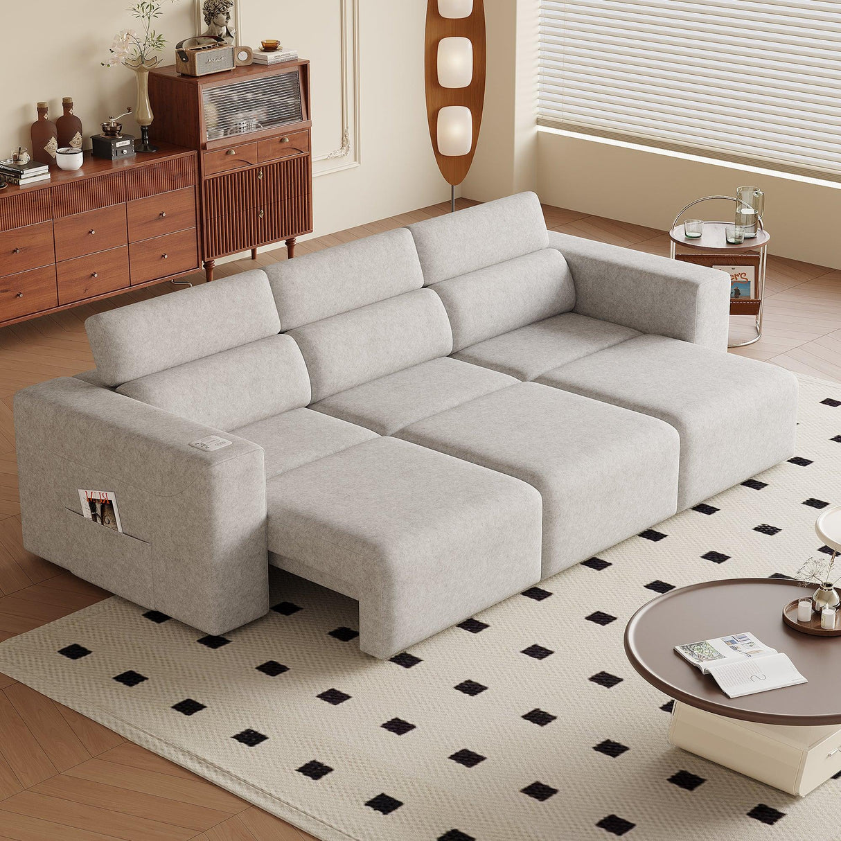 Power Reclining 3-Seat Sofa With Bluetooth Wireless Charging - Omega Lifestyles