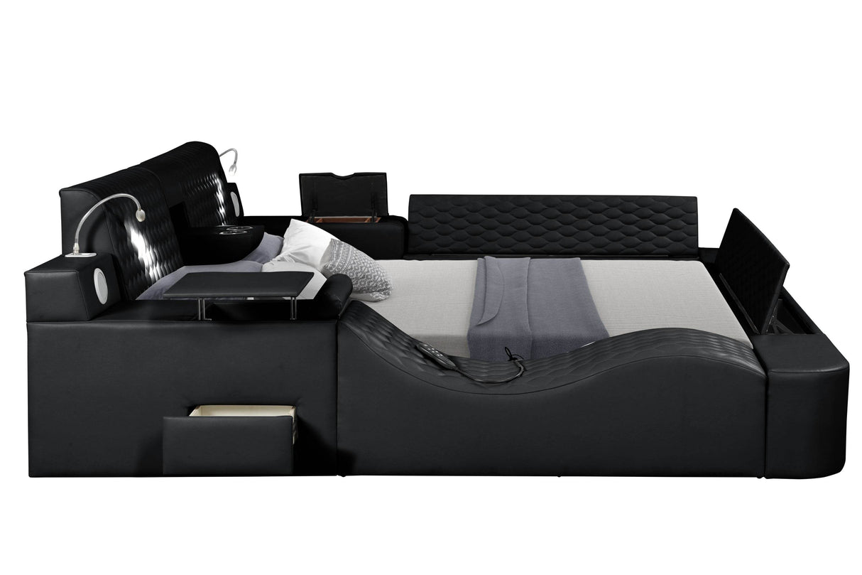 Remote-Controlled Massage Chaise Lounge Bed Frame - Omega Lifestyles