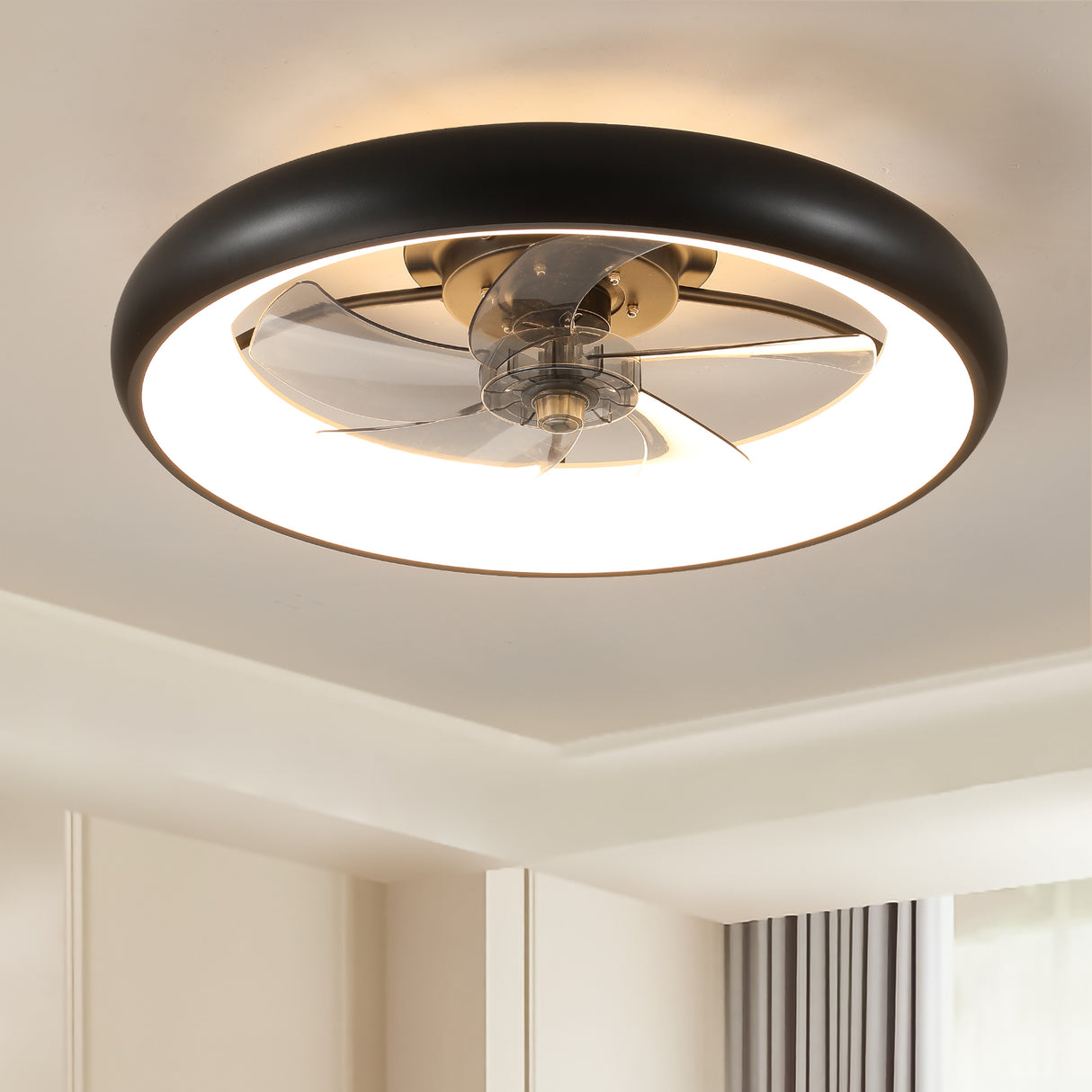 Dimmable LED Modern Ceiling Fan With Remote Control
