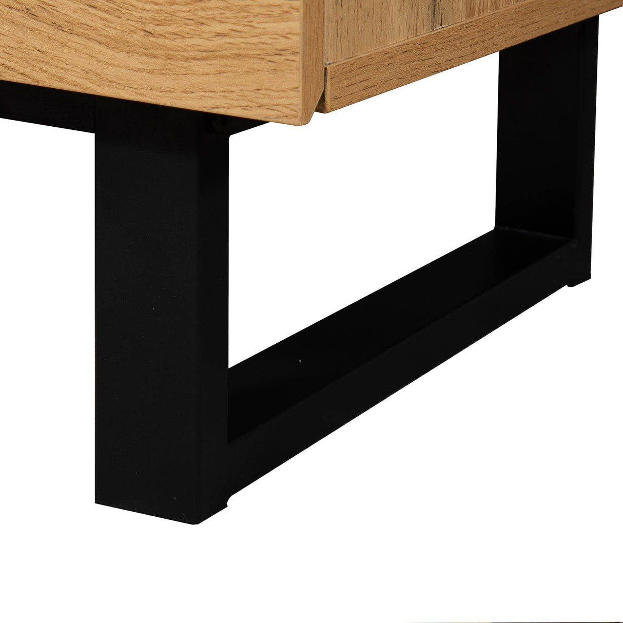 Modern Wood TV Stand With Drop Down Storage - Sleep Galleria