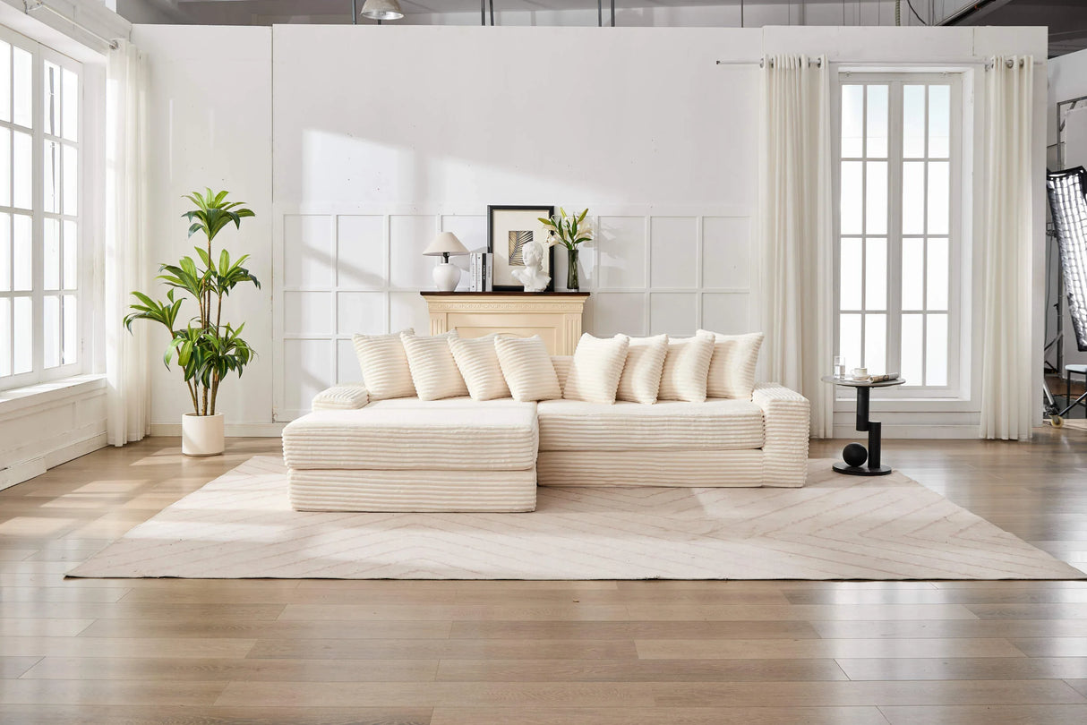 Convertible Corduroy Foldable Floor Sofa Bed - Omega Lifestyles