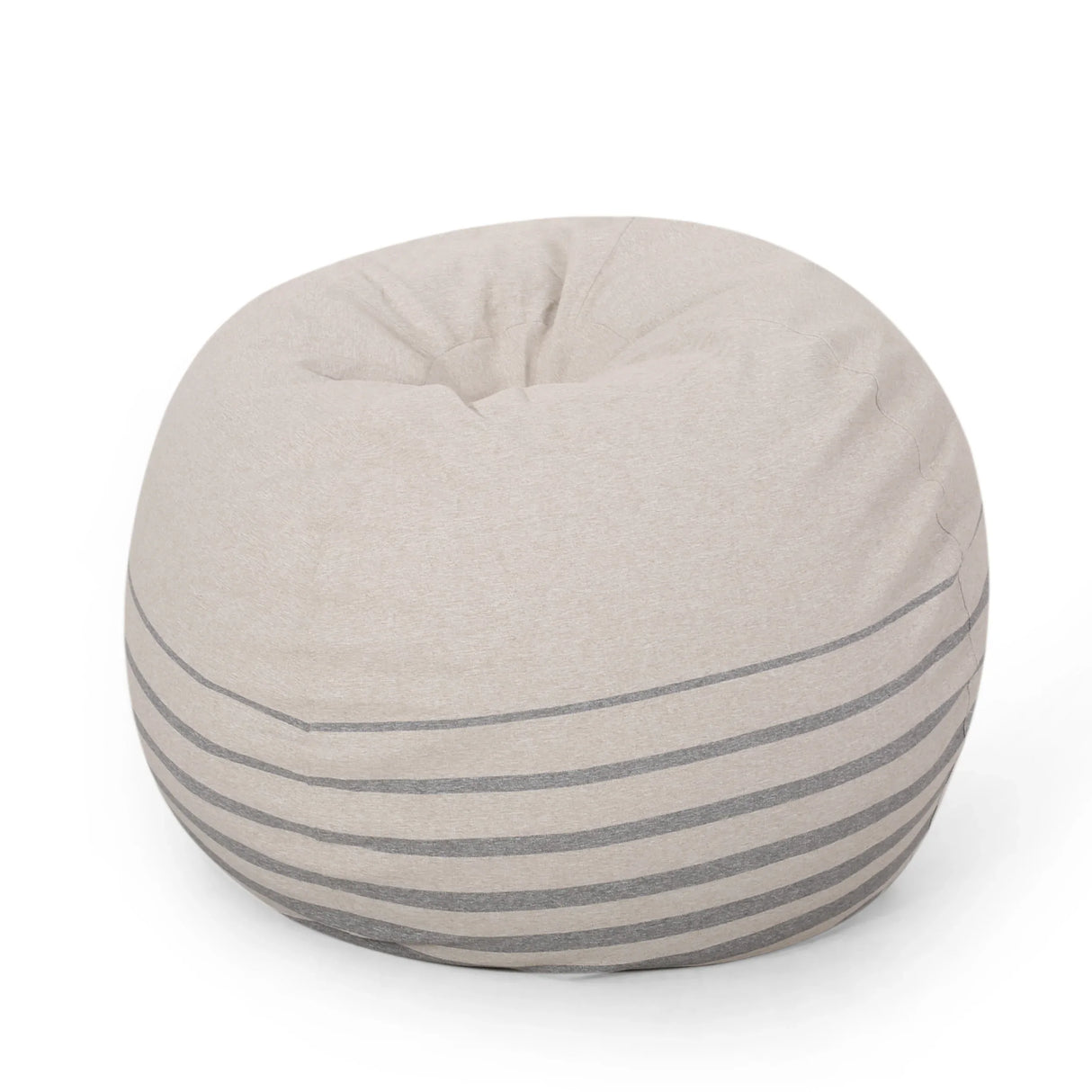 Modern Foam Filled Rounded Fabric Bean Bag Chair - Omega Lifestyles