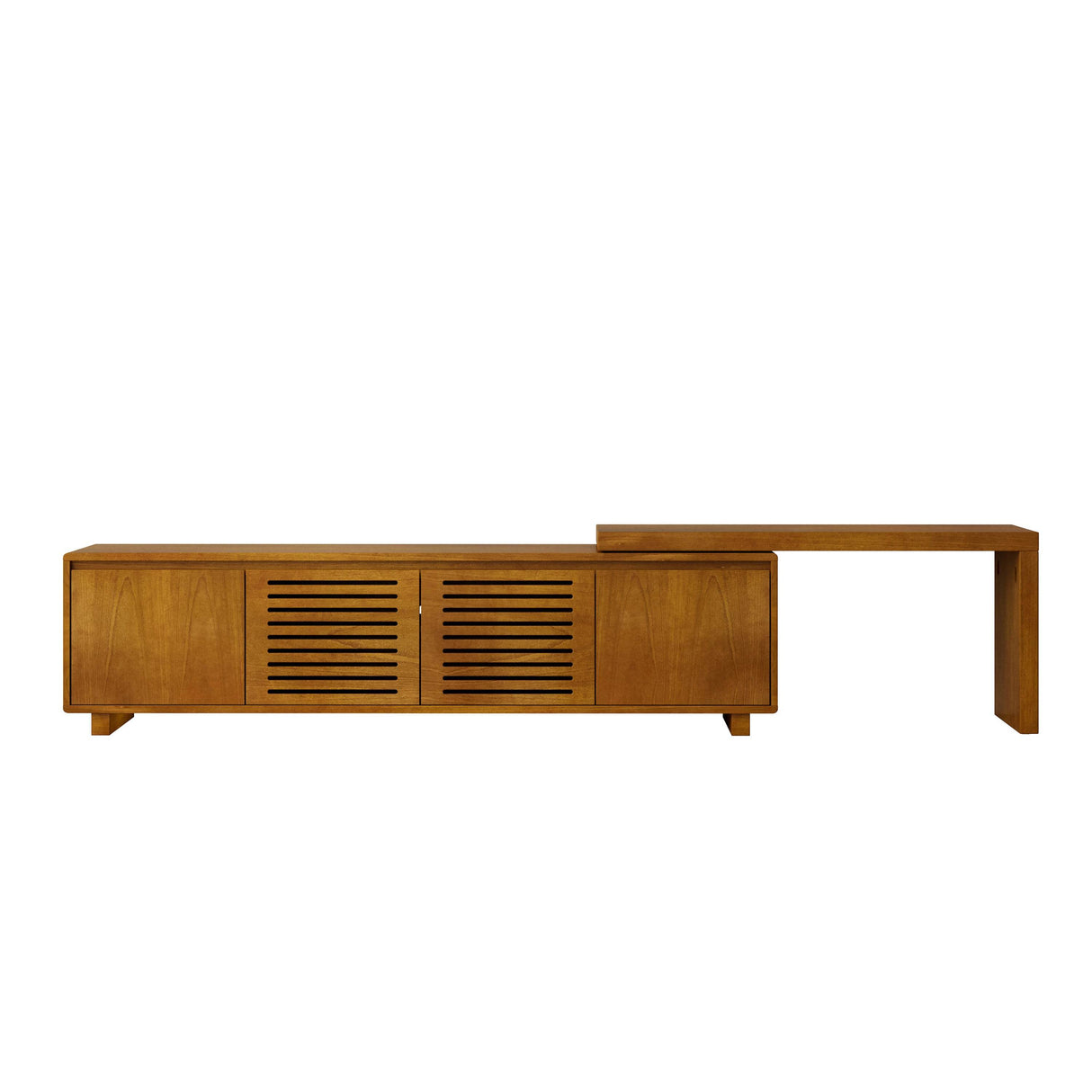 Mid-Century Modern Extendable TV Stand With Storage - Sleep Galleria