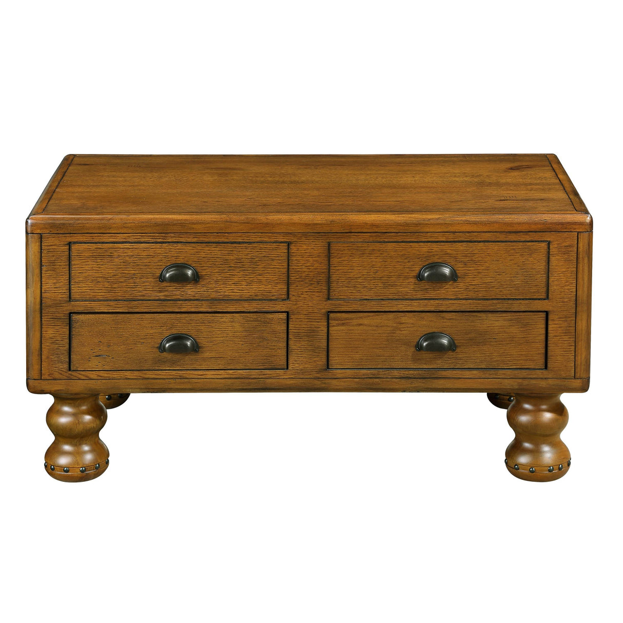 Solid Wood 40-Inch Antique Coffee Table With Drawers - Sleep Galleria