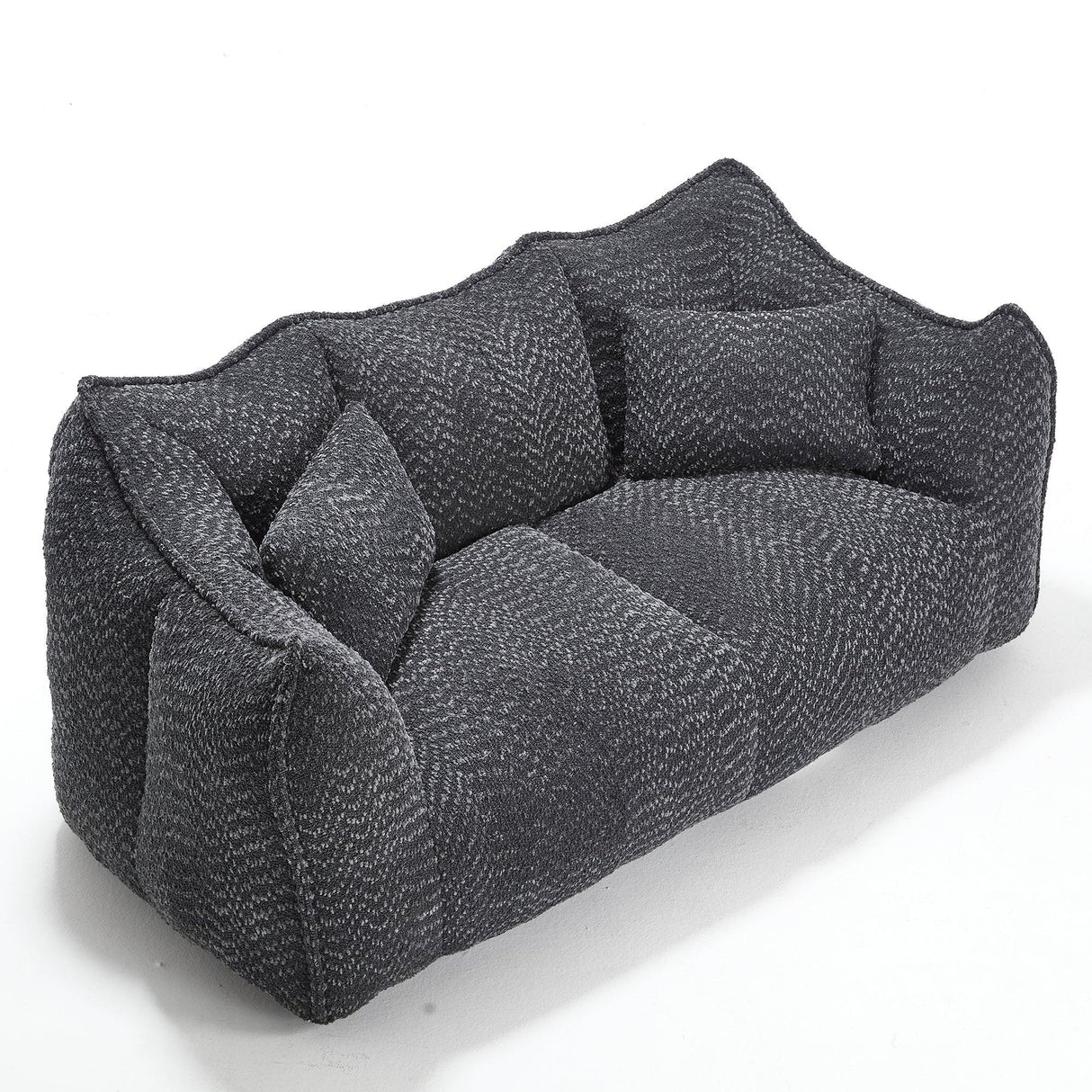 Dual Chenille Bean Bag Chair With High Resilience Foam - Omega Lifestyles