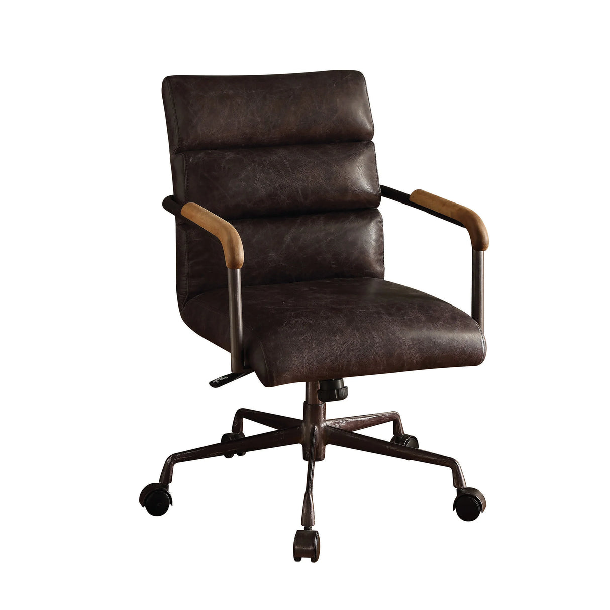 Top Grain Leather Executive Adjustable Office Chair Slate - Omega Lifestyles