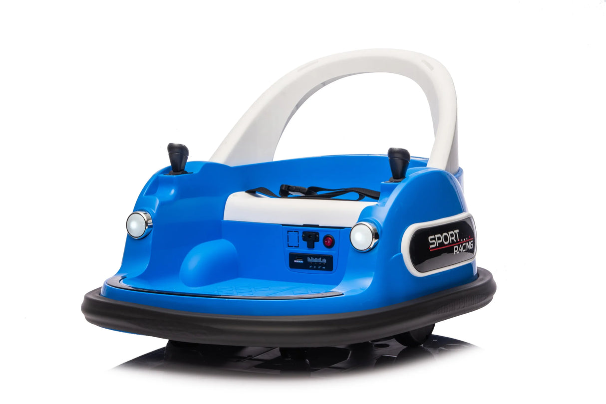 12V Remote Control Ride-On Bumper Car With LED Lights - Omega Lifestyles