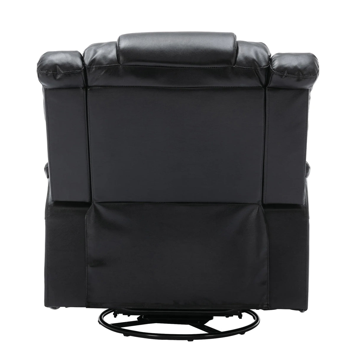 Manual Rocking 360-Degree Swivel Recliner Chair With PU Upholstery - Omega Lifestyles