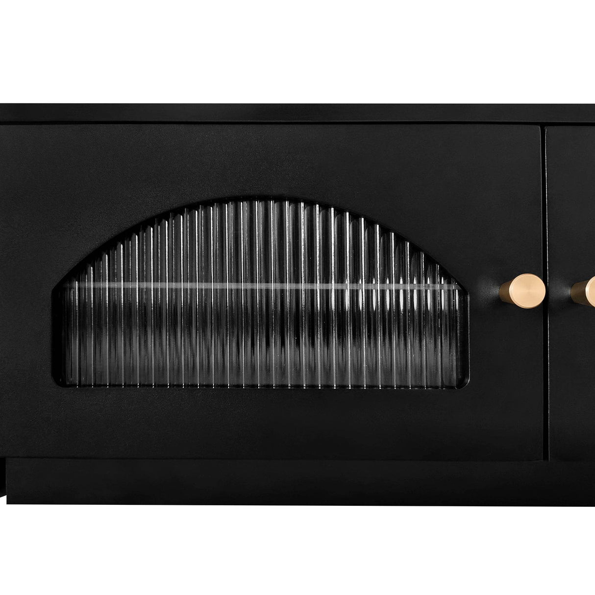 Modern Black Particle Board TV Stand With Storage - Sleep Galleria