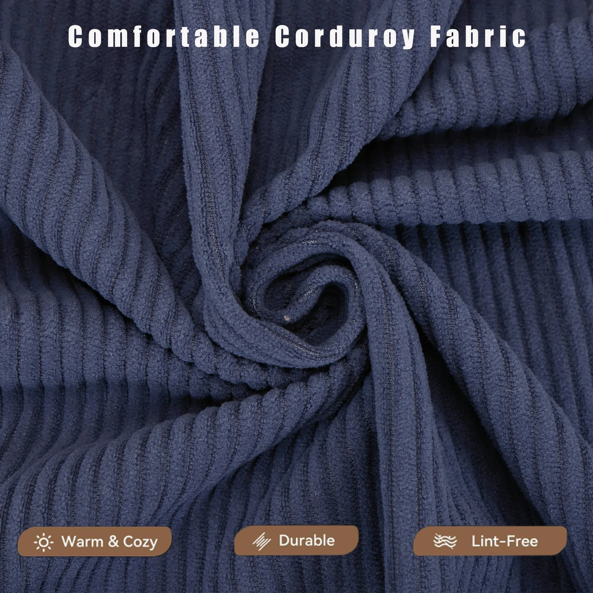 Modular Folding Convertible Corduroy Sofa Bed - Omega Lifestyles