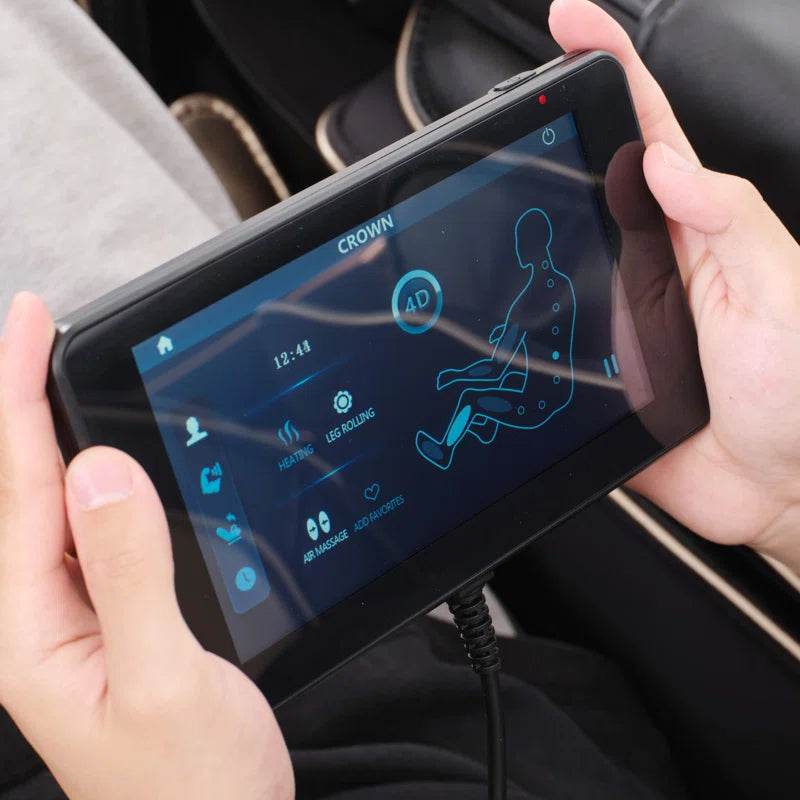 4D SL Track Zero Gravity Full Body Heated Massage Chair with AI Voice Control,Memory Function