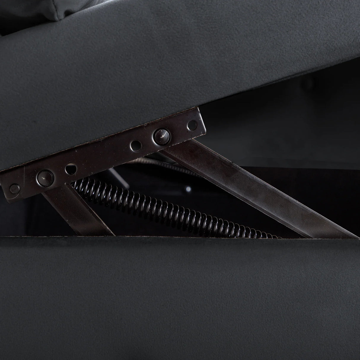 Classic Velvet Storage Chaise Lounge With Pillow - Omega Lifestyles