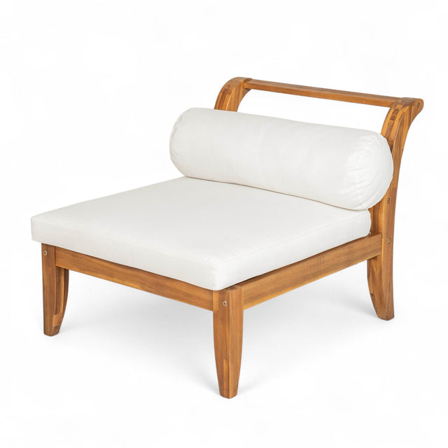 6-Piece Acacia Wood Modular Outdoor Patio Sofa Set - Omega Lifestyles