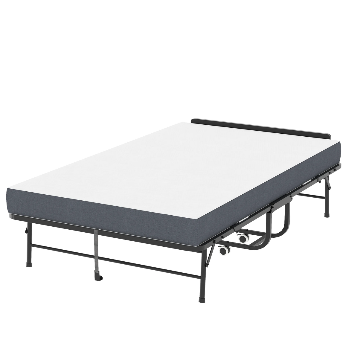 Twin Medium 5-Inch Memory Foam Folding Bed Frame - Omega Lifestyles
