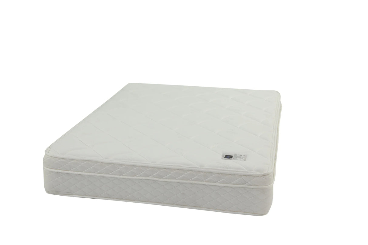 Full Medium 9-Inch Bonnell Coil Euro Top Mattress - Omega Lifestyles