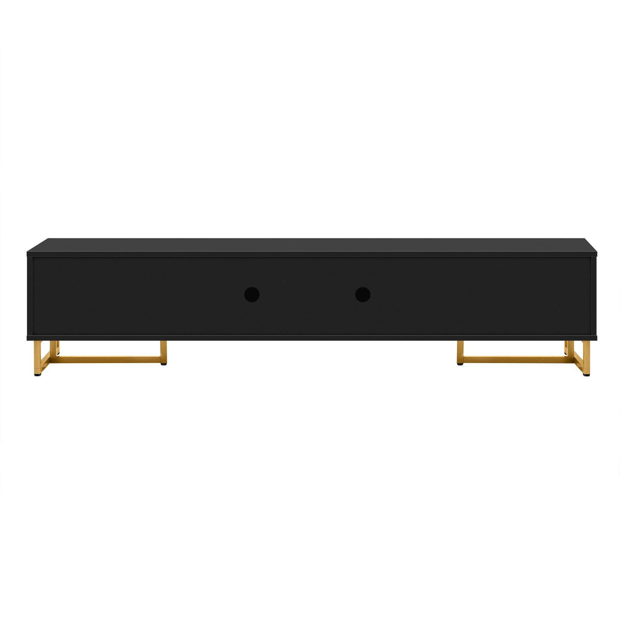 Modern Black MDF TV Stand With Storage Cabinet - Sleep Galleria