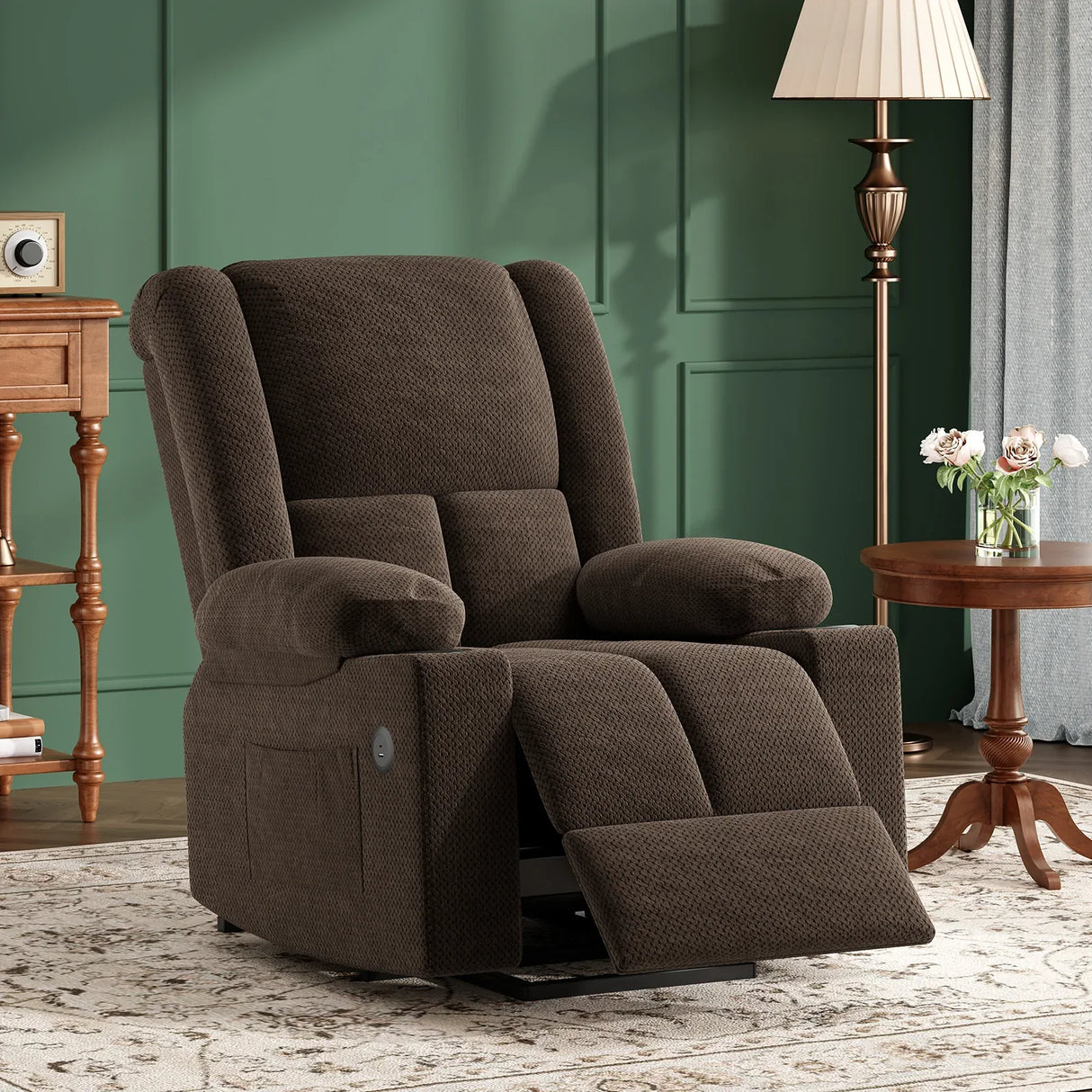 Power Lift Massage Heat Recliner Chair With USB Ports - Omega Lifestyles
