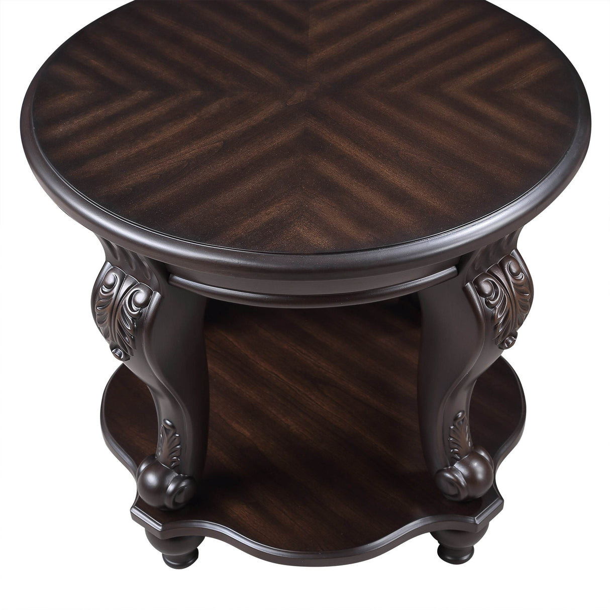 3-Piece Espresso Rubber Wood Coffee Table Set - Sleep Galleria