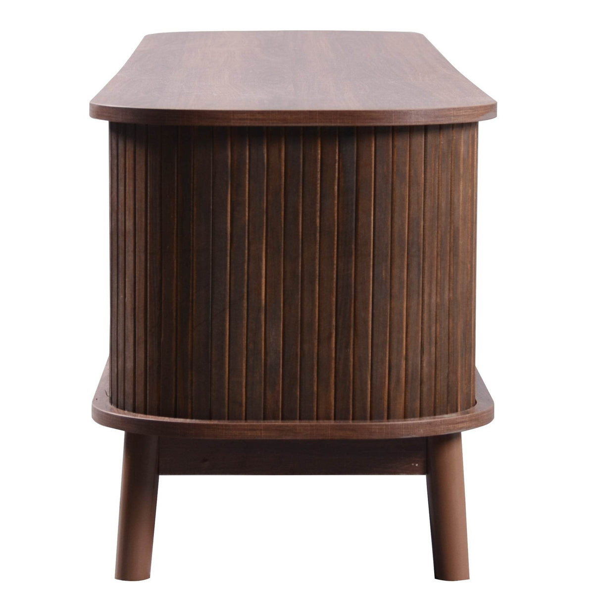 Modern Farmhouse Rattan TV Stand With Storage Cabinet - Sleep Galleria