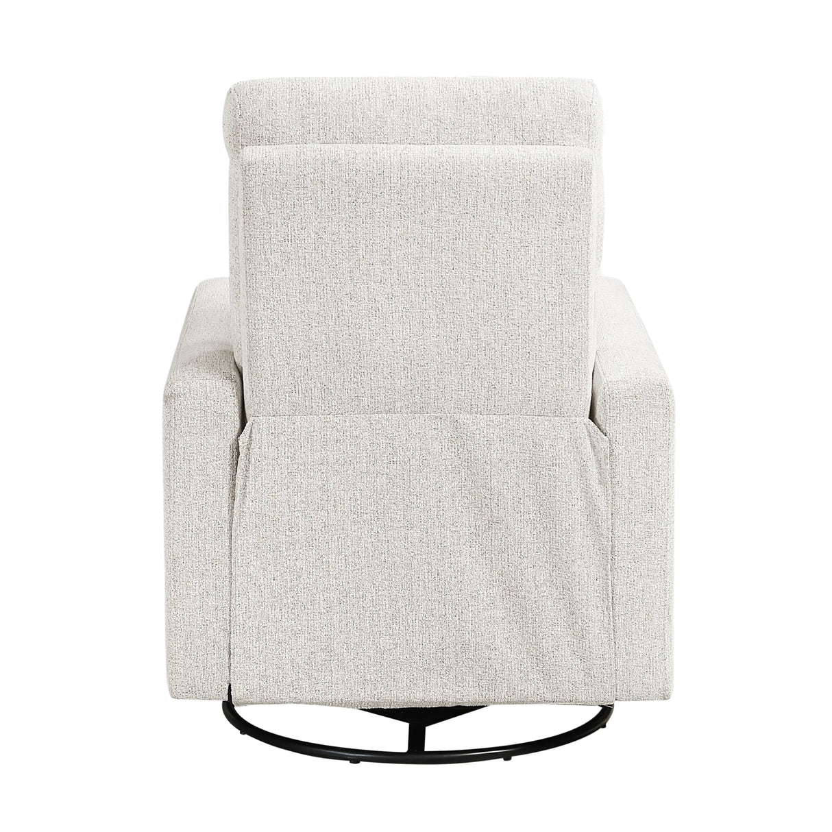 Contemporary Chenille Swivel Recliner Chair With Gliding Motion - Omega Lifestyles