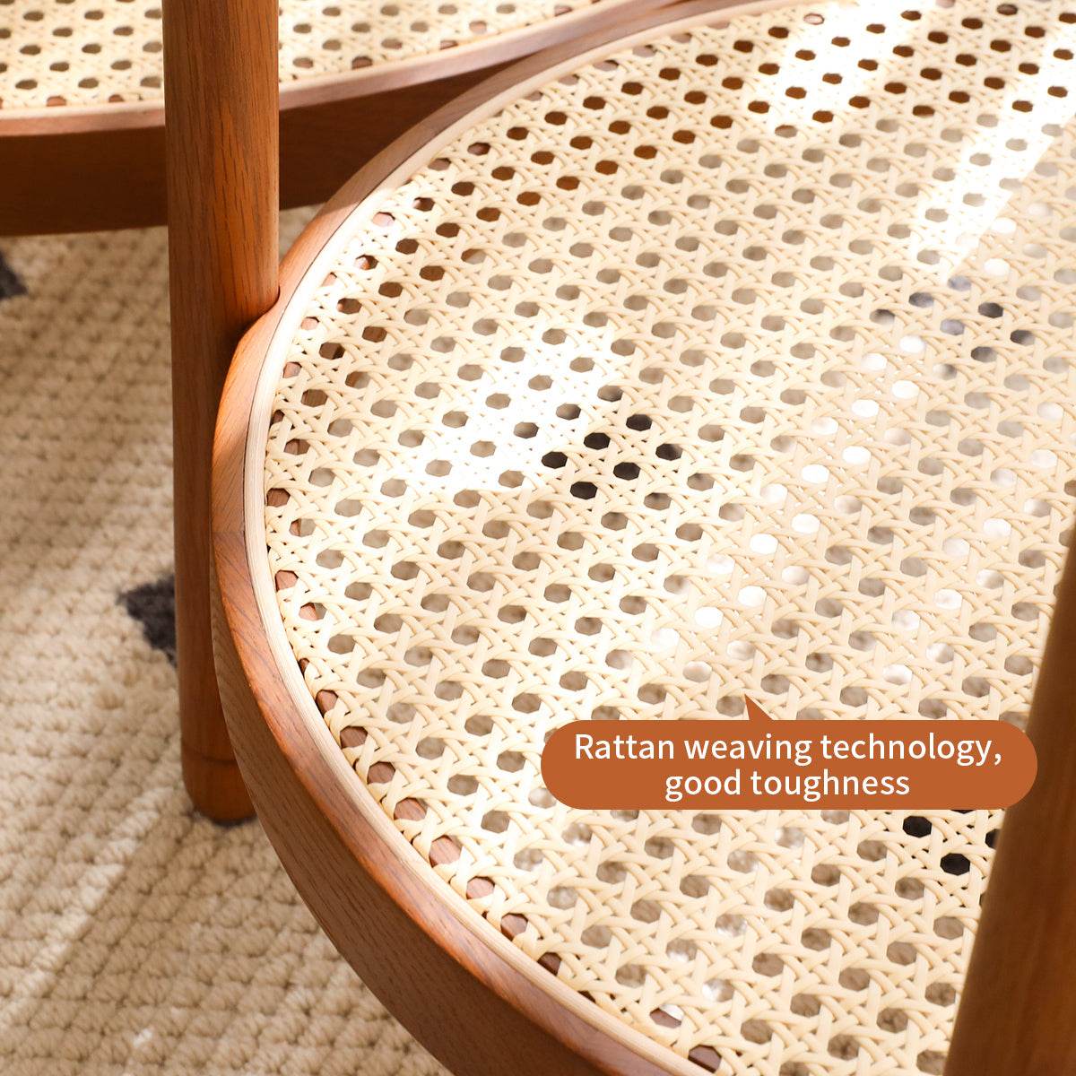 Modern Farmhouse Solid Wood Round Coffee Table - Sleep Galleria