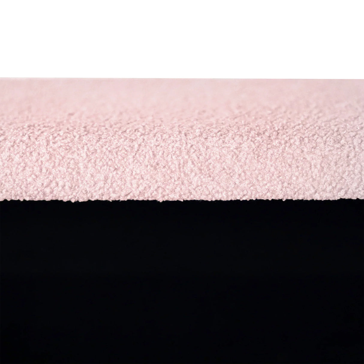 Pink Faux Fur Upholstered Storage Bench With Gold Legs - Omega Lifestyles