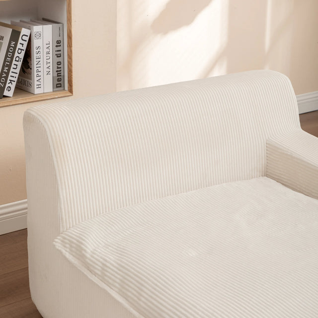 Corduroy Foam High-Density All-Foam Lounge Chair - Omega Lifestyles