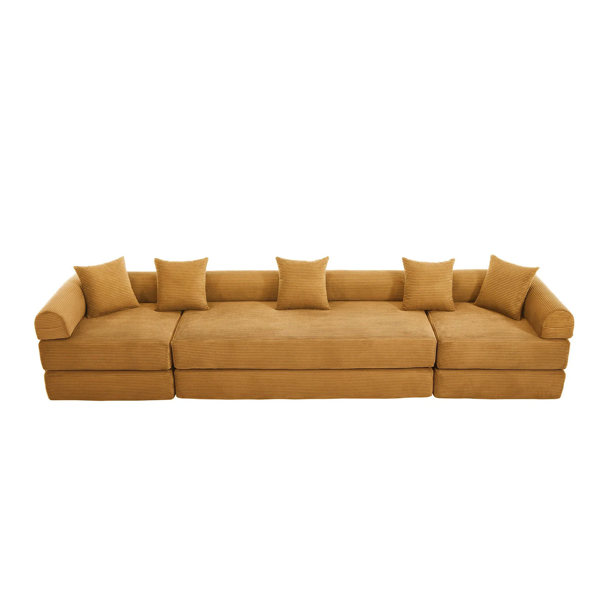 Convertible Corduroy Memory Foam Folding Sofa Bed - Omega Lifestyles