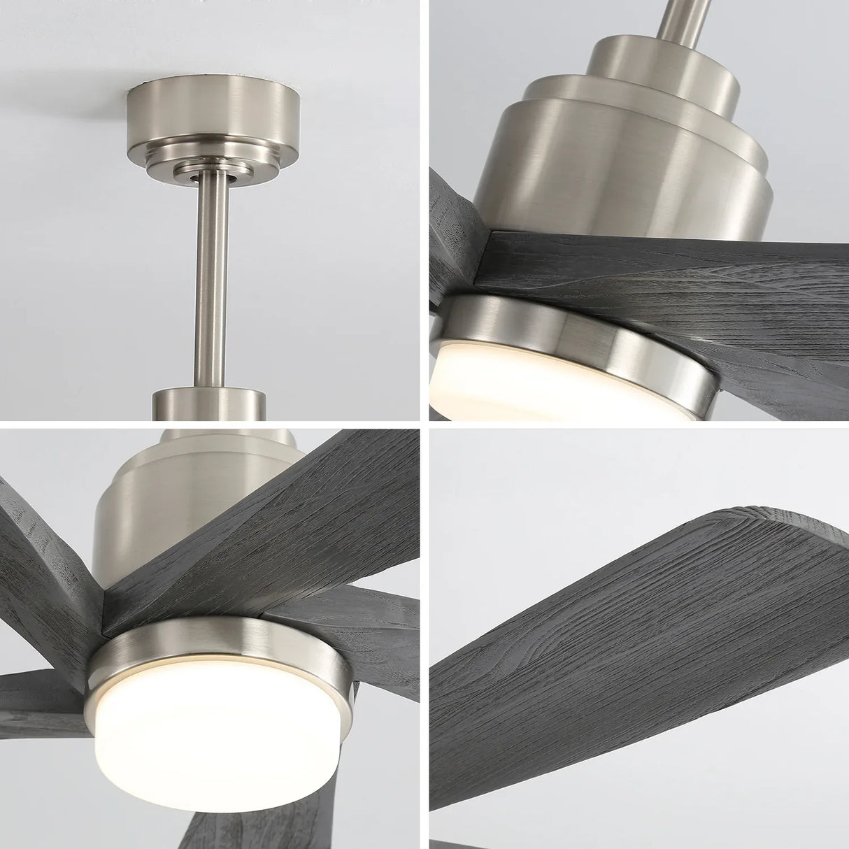 52-Inch Modern Ceiling Fan With Dimmable LED Light - Omega Lifestyles