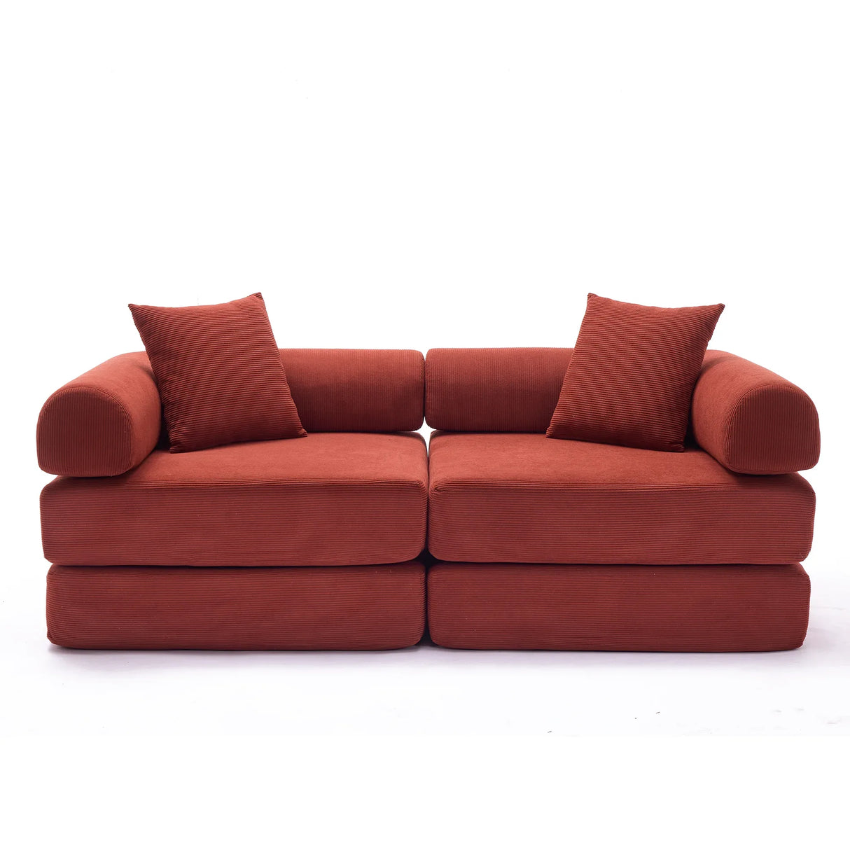 Modular Folding Convertible Corduroy Sofa Bed - Omega Lifestyles