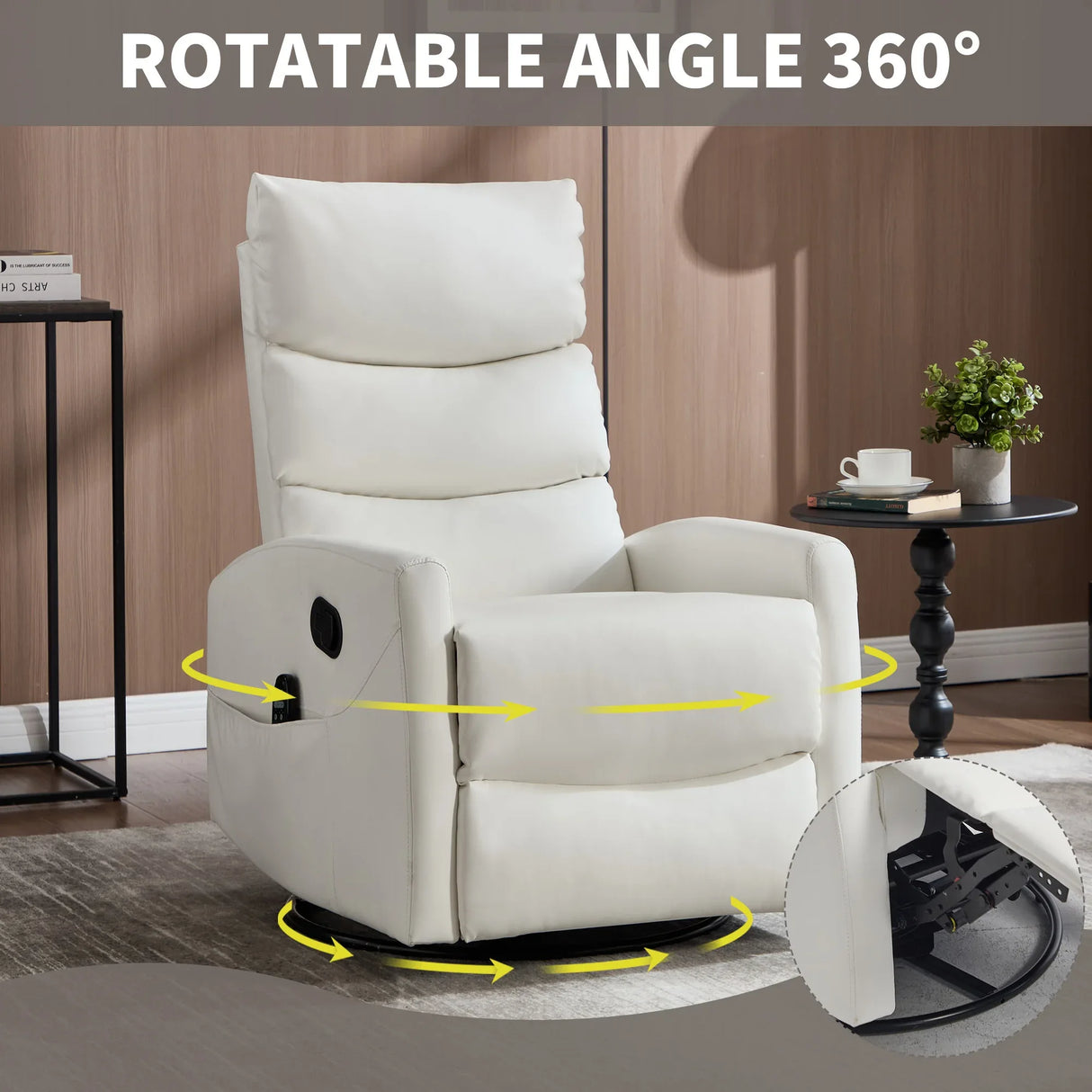 Heat Massage Recliner Chair With Swivel Rocker - Omega Lifestyles