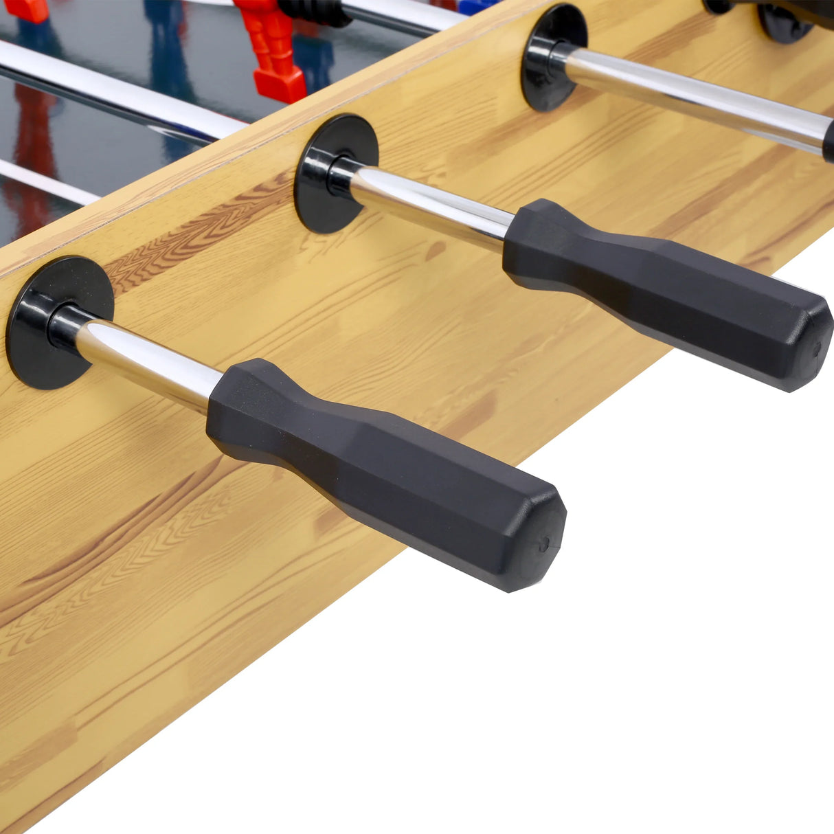 54-Inch Light Cherry Foosball Table With E-Z Spin Bearings - Omega Lifestyles