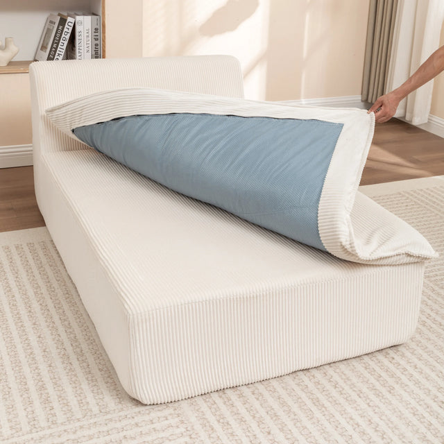 Corduroy Foam High-Density All-Foam Lounge Chair - Omega Lifestyles