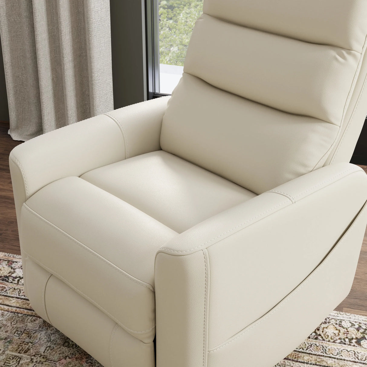 Faux Leather Power Lift Recliner Chair With USB Charging - Omega Lifestyles