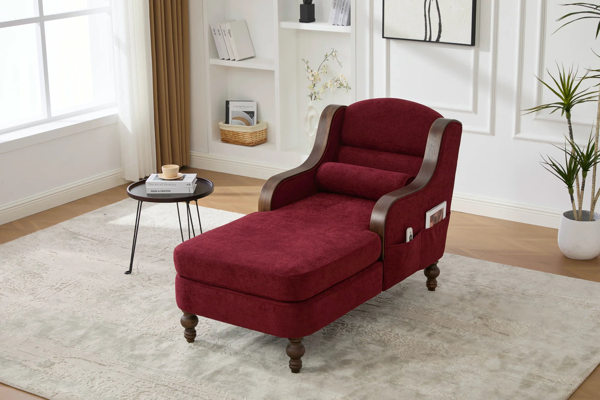 Oversized Chenille Fabric Recliner Lounge Chair With Storage - Omega Lifestyles